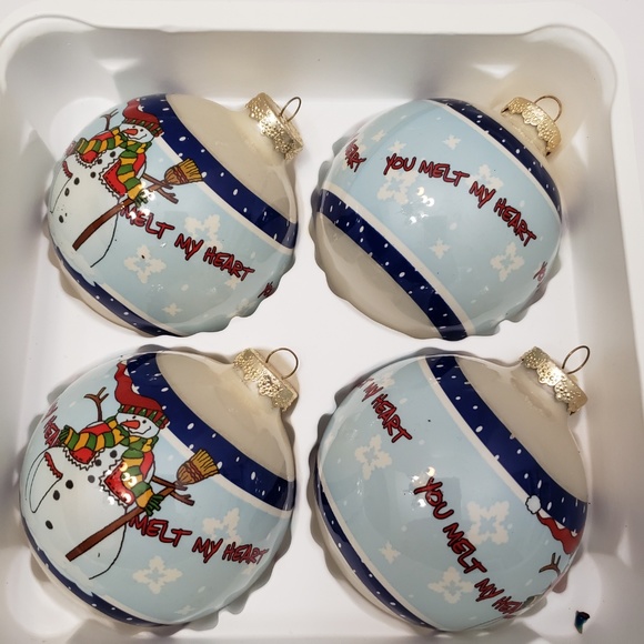 SILVESTRI 4 Christmas Ornaments YOU MELT MY HEART - Picture 4 of 8